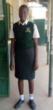 Jane in her new school uniform
