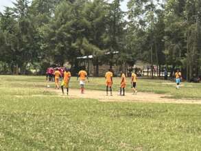 our youths preparing for the tournament match