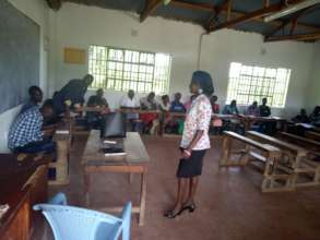 journalist speaking to the students