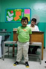 Jorgito standing with corrected feet!
