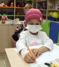 Patient at the Children's Hematology department.