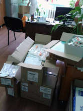 New supplies arrive to the Institute of Oncology.