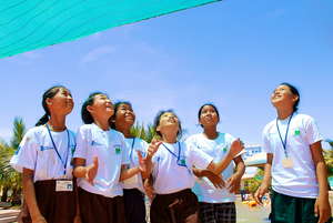 Cambodian schoolchildren