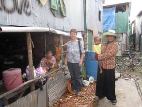 Visiting the beneficiaries in the suburbs