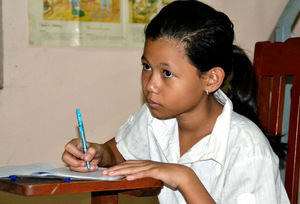 Having an English lesson