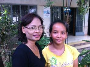Sokchhouen and one of the girls