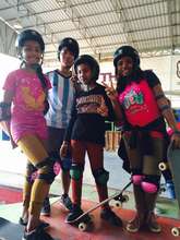 The girls in their gear