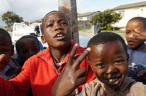 Children playing in Gugulethu