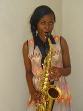 Ntonga sax student, Bongiwe