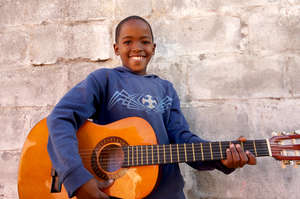 Ntonga guitar student
