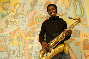 Saxophone student