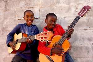 These guys love their guitars~