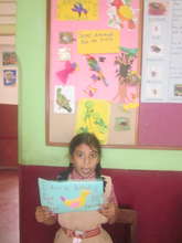 SIS Student displaying her project