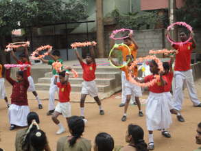 SIS children Celebrating Independence India