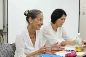 Prof. Amia Lieblich at a VOT workshop in Sendai