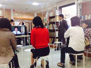 Local visitors at the Ishinomaki Archive