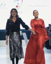 Fashion designer with IRODA participant