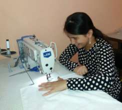 Learning how to use a sewing machine