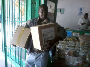 Retailer Alfred Siachoobe at the Wholesaler