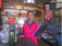 Sarah in her shop