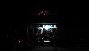 Customer selling food and drinks during Fet.