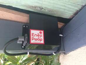 SparkMeter smart meter in Les Anglais