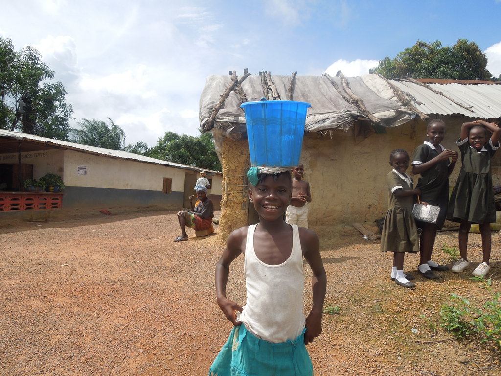 Solar lights for school children in Liberia