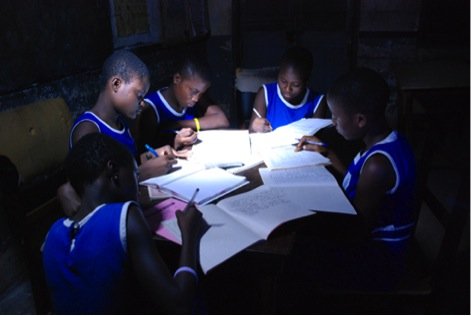 Solar lights for school children in Liberia