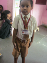 Alok thanks you for sending him to school