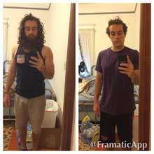 Before and After Torin's Beard