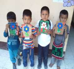 These boys made some cards for mama