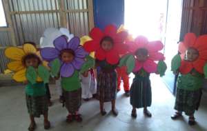 Costumes made by students for their skits