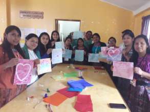 Learning to paint with wax and tissue paper