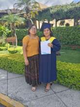 Here we see Lidia Bacajol proud of her daughter