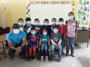 Professor Edvin with his group from last year