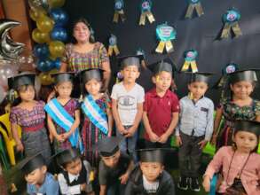 Group in Pacoxpon, San Martin; with their teacher