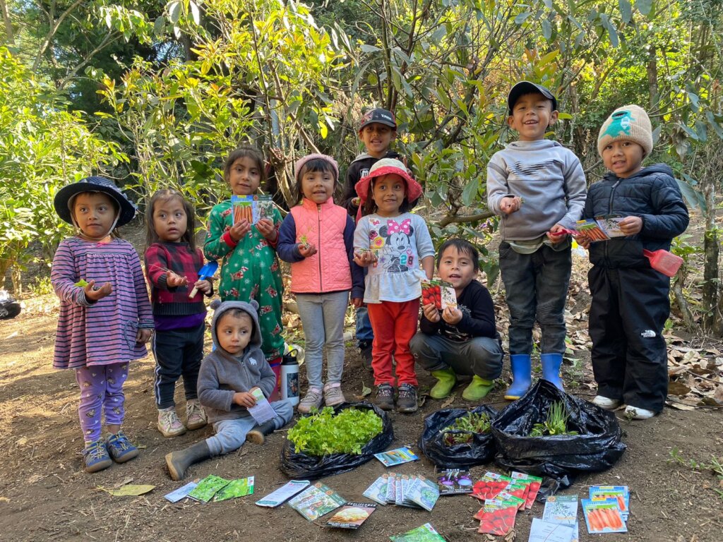 Working in the garden