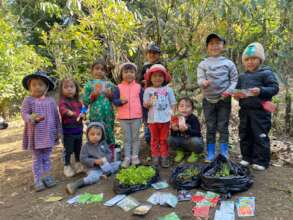 Working in the garden