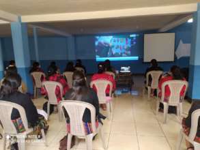 Lucy shared her ideas via videoconference