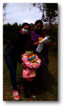 Delivering the Chispuditos drink