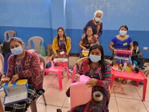 Making crafts with recyclable material