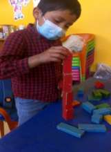 Building long red buildings