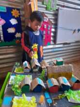 Craft made with recyclable material