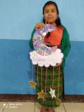 A mobile made with recyclable material