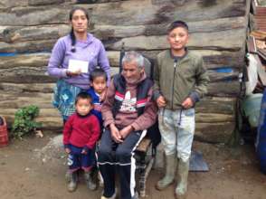 Besides his children she supports his father