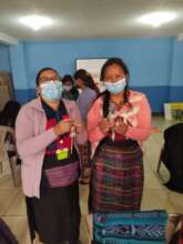 Roselia and Lucky doing a fun craft