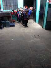 They all wait their turn to play with the numbers