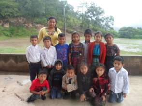 Here is Beatriz with her children in San Martin