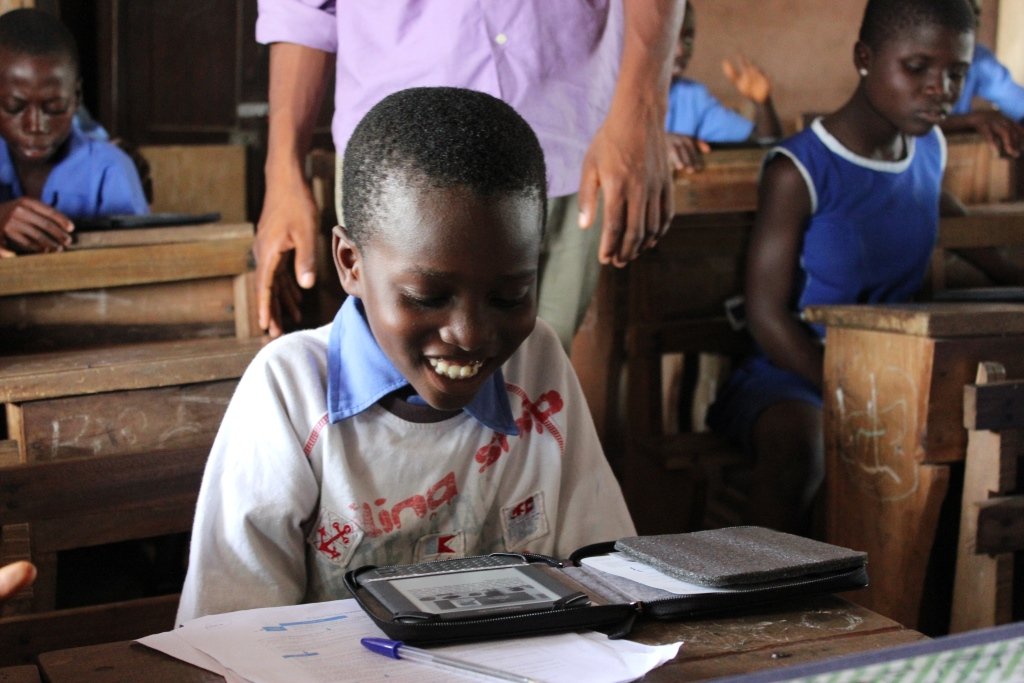 Give 5000 ebooks to 150 kids in sub-Saharan Africa