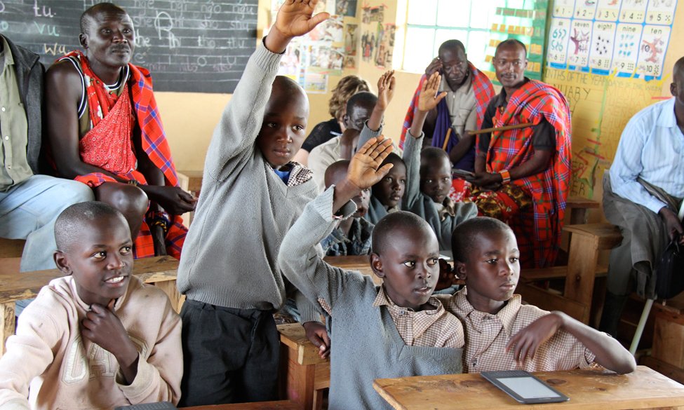 Give 5000 ebooks to 150 kids in sub-Saharan Africa